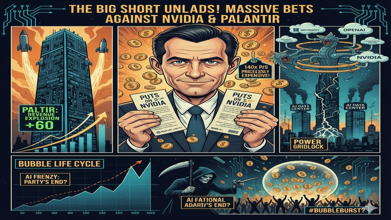 《大賣空》(The Big Short)電影原型麥可·貝瑞 (Michael Burry)本尊出手了！重押做空Short NVIDIA與Palantir