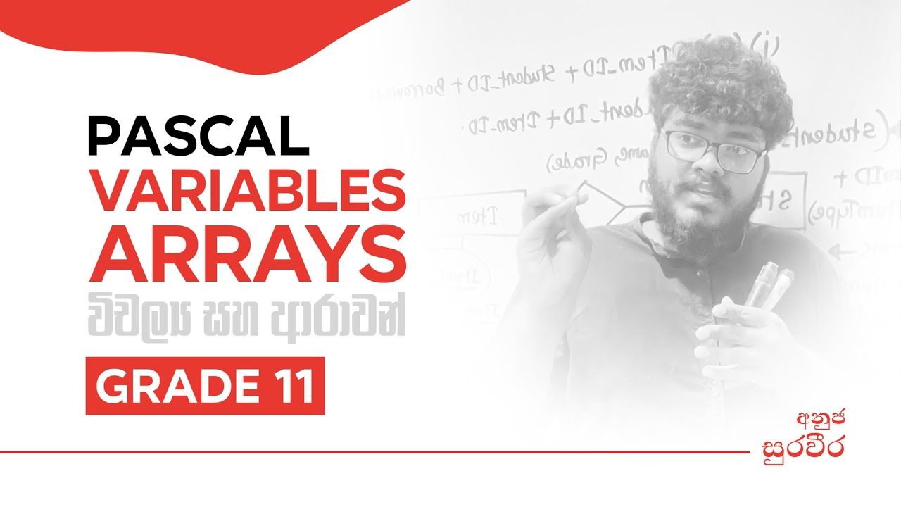Pascal Variables and Arrays - Grade 11