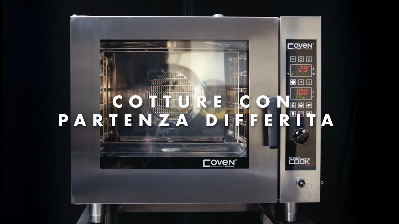 Impostazione cottura con partenza differita forni a convezione Coven Visual
