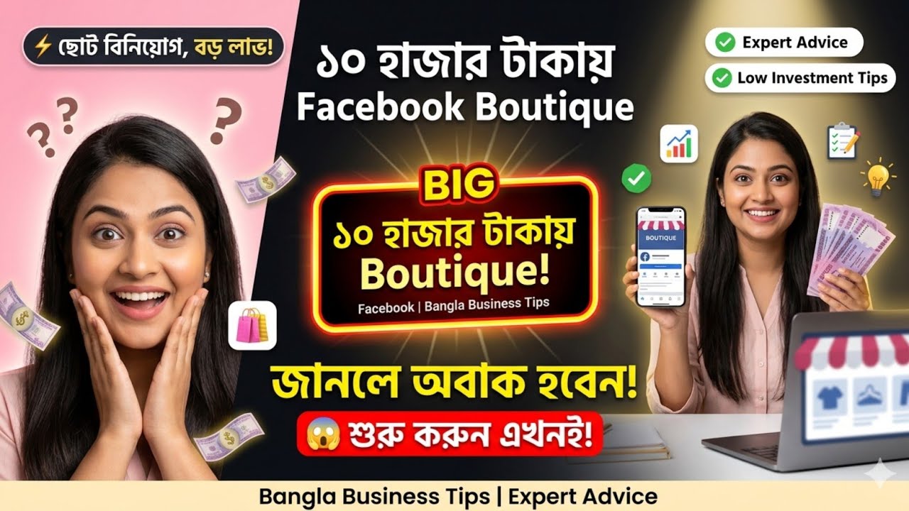 ১০ হাজার টাকায় Facebook Business শুরু! First Month Profit Guide | Bangla Business Tips