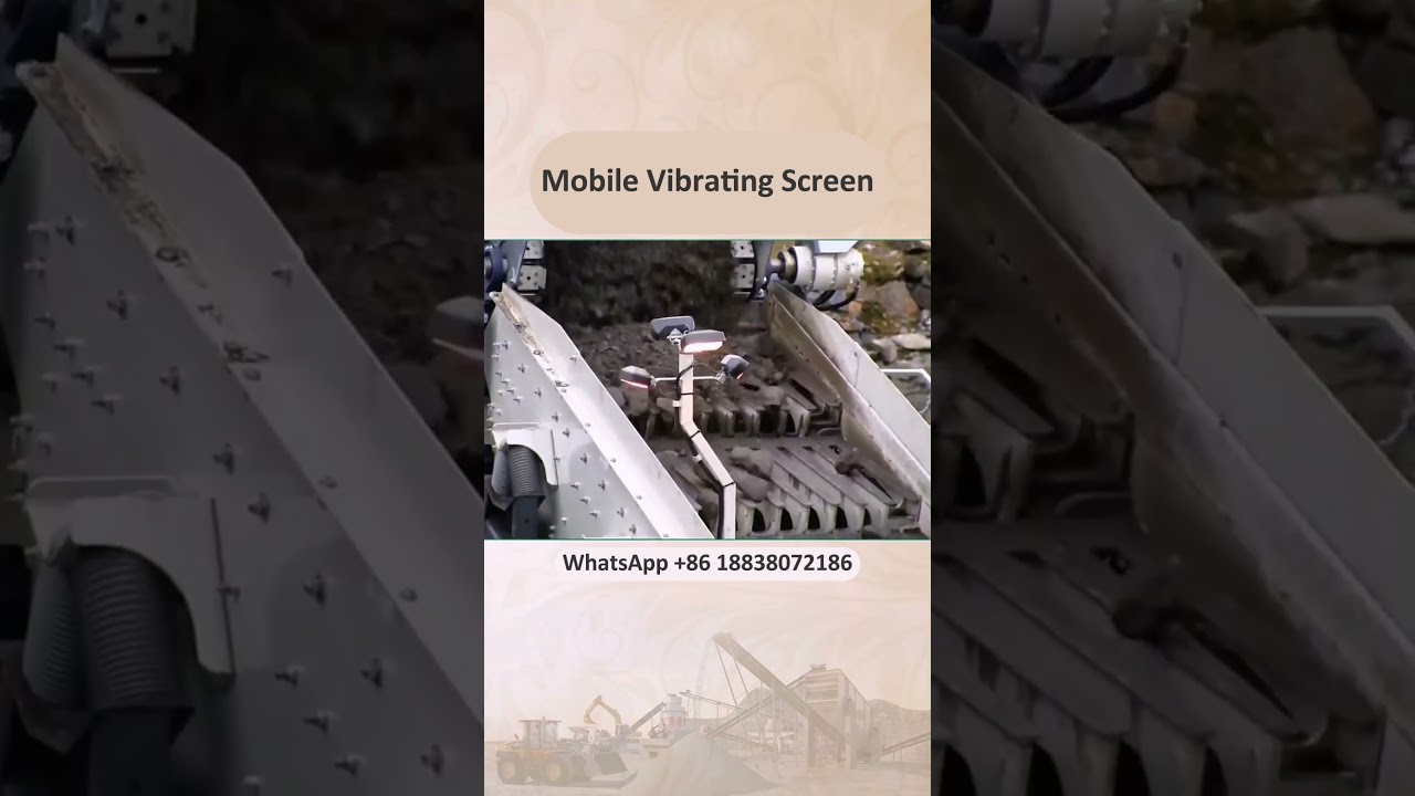 Mobile vibrating screen, crawler type screening plant.  #mobile #screening #machinery #jycrusher