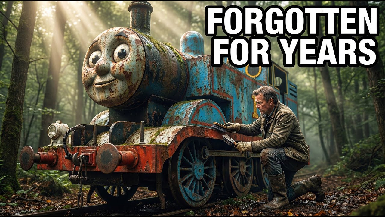 ASMR Car Restoration – Restoring an Abandoned Thomas the Tank Engine After Years in the Woods