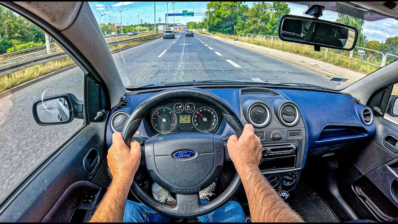 2007 Ford Fiesta Mk6 (1.4 TDCi 68 hp) | POV Test Drive #2519 Joe Black