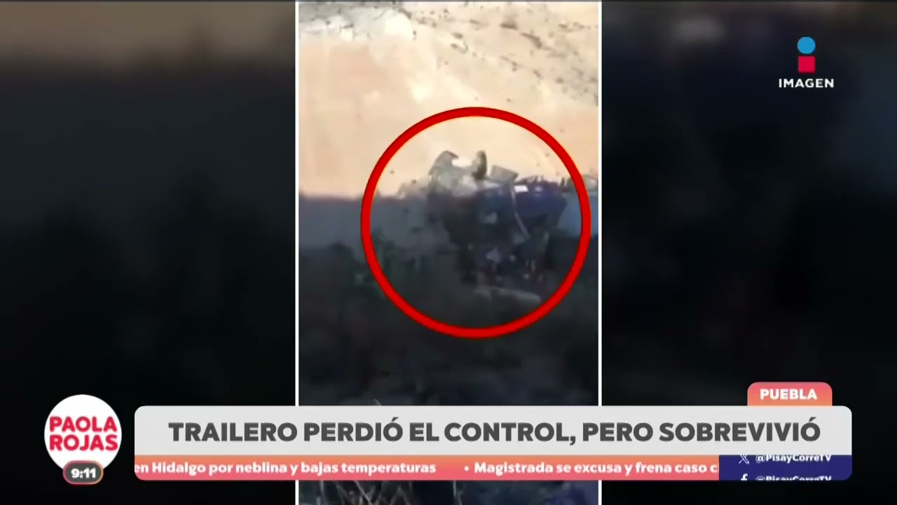 Tráiler se sale de control en carretera de Puebla | DPC con Paola Rojas