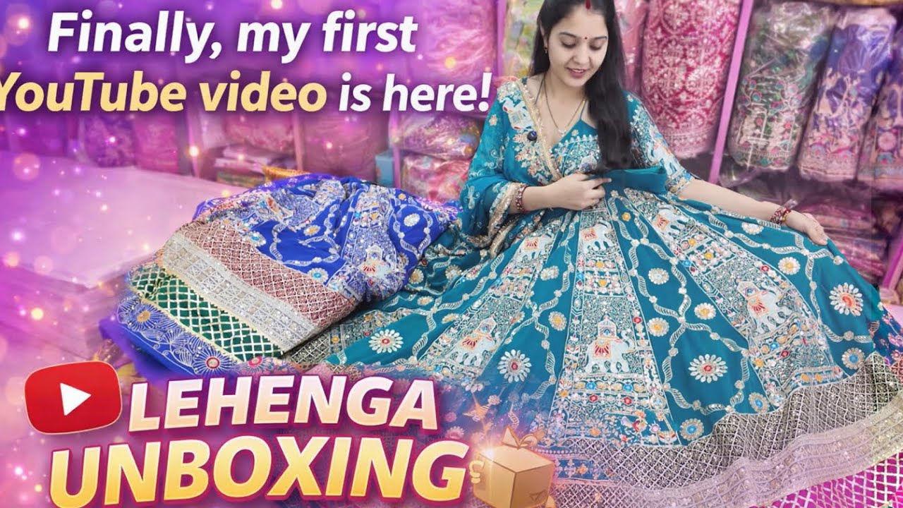 Finally, my first YouTube video is here! ✨ |  Lehenga First Look | Ritika Vishal Gadhawal