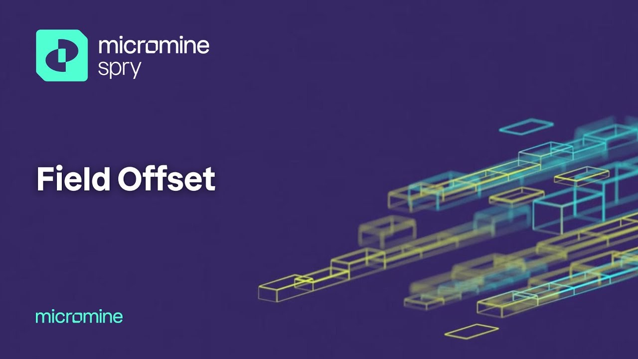 2025 Half-Year Release - Micromine Spry - Field Offset Dependency