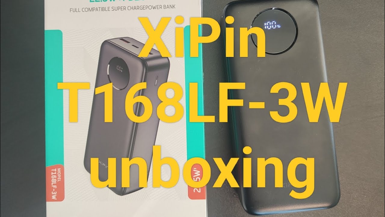 Unboxing powerbanku 30 000 mAh XiPin T168LF-3W oraz krótki test