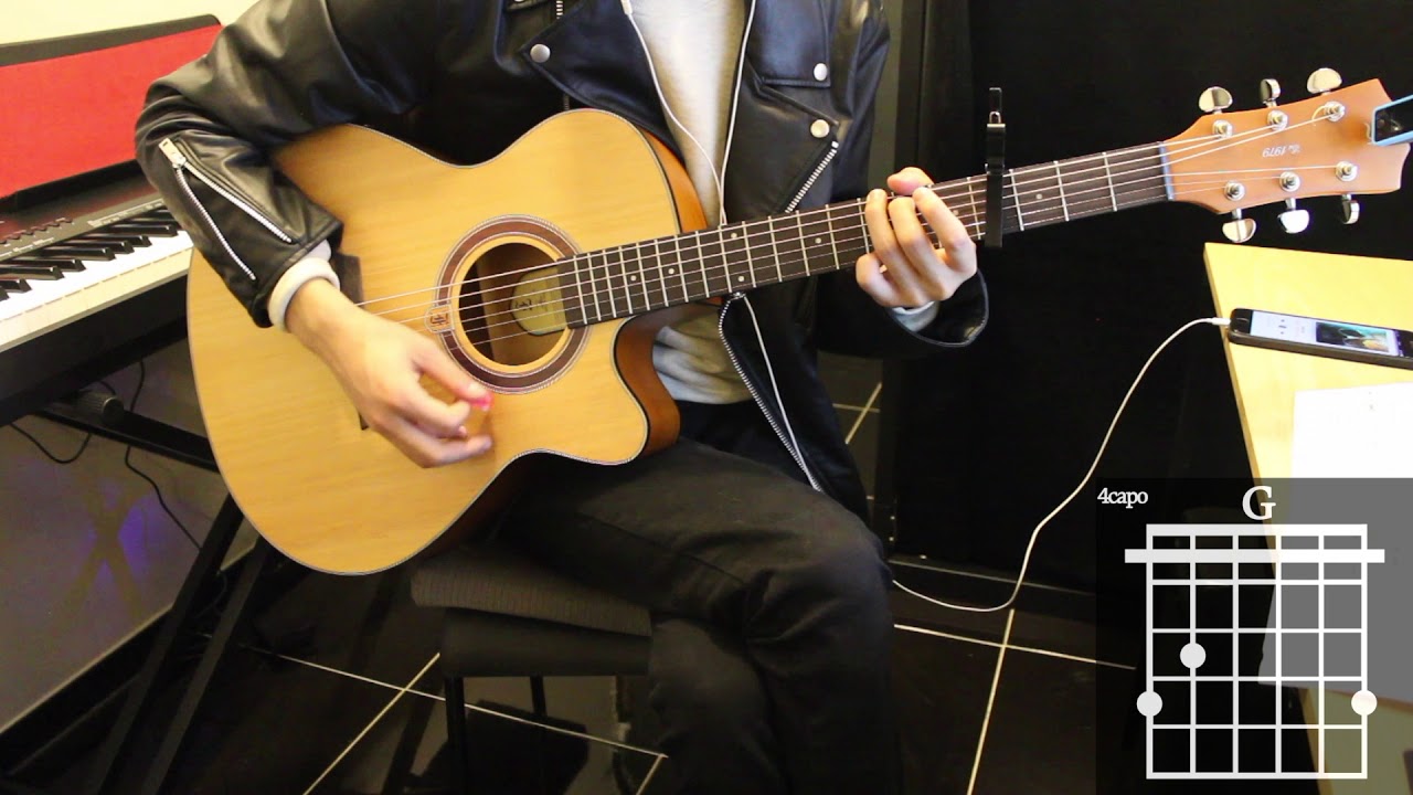Without Me - Halsey Guitar Cover for Beginner Stroke by [Musicdrawing]