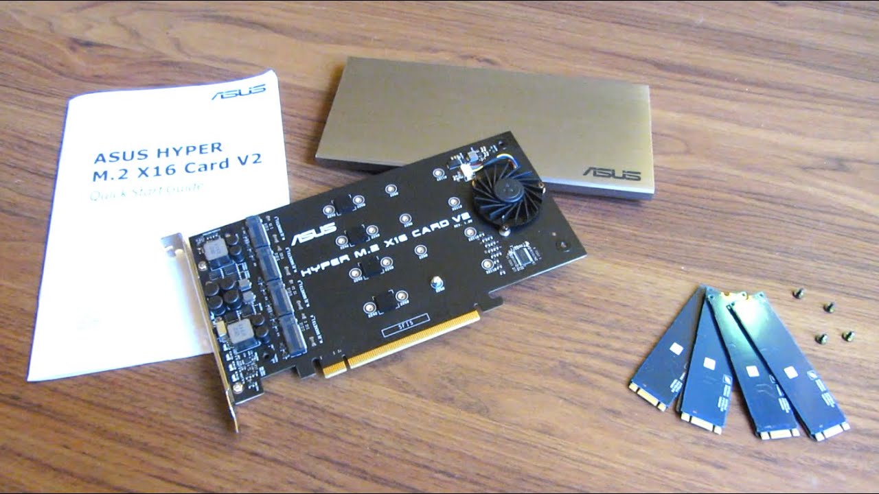 Asus Hyper M.2 | NVMe SSD PCIe 3.0 Expansion Card