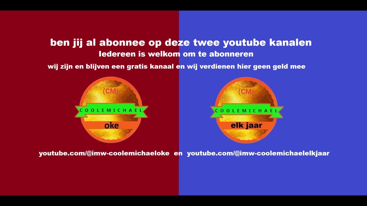 (-NU LIVE-) ben jij al abonnee op deze 2 youtube kanalen