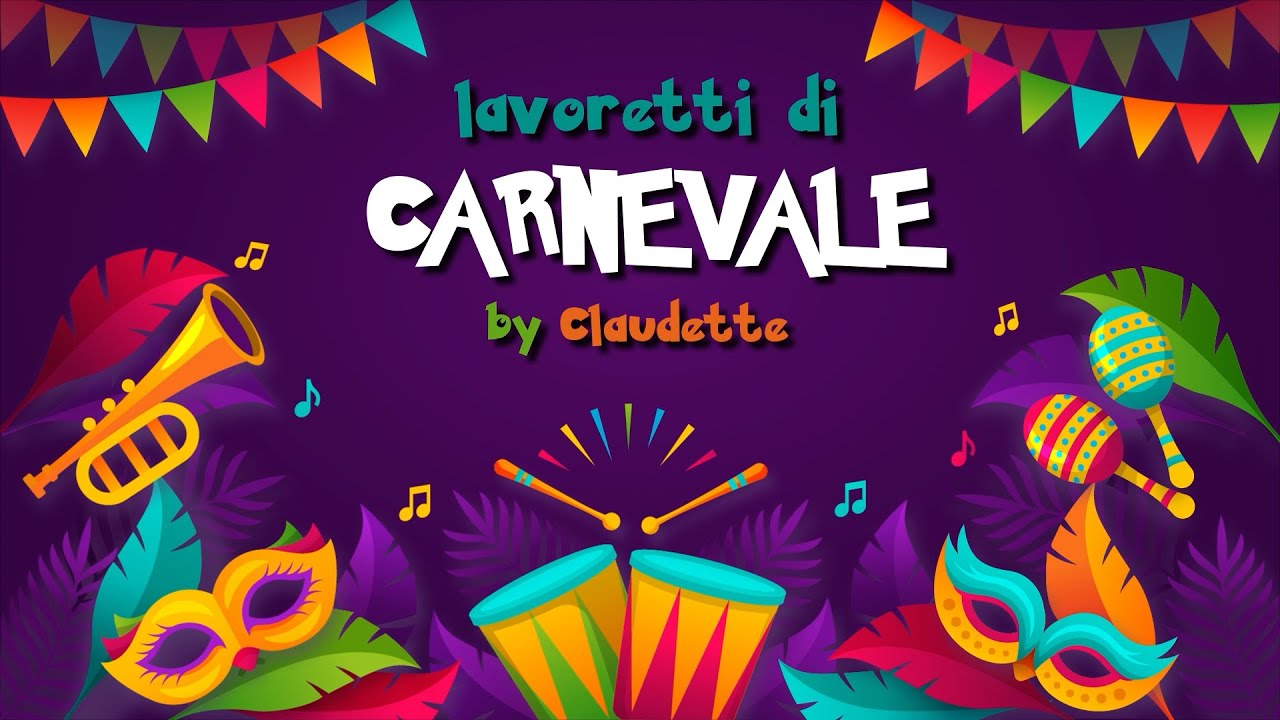 Carnevale lavoretti creativi | maschere | by Claudette