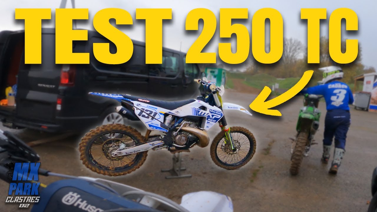 JE TEST UN 250 TC HUSQVARNA!!!!  ( MX PARK CLASTRES)