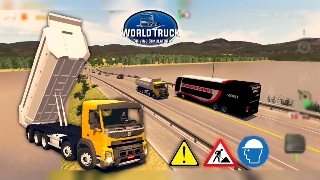 World Truck Driving Simulator - GamePlay #46 (UPDATE!/ATUALIZA&Ccedil;&Atilde;O! Volvo FMX 10x4 Construction Job)