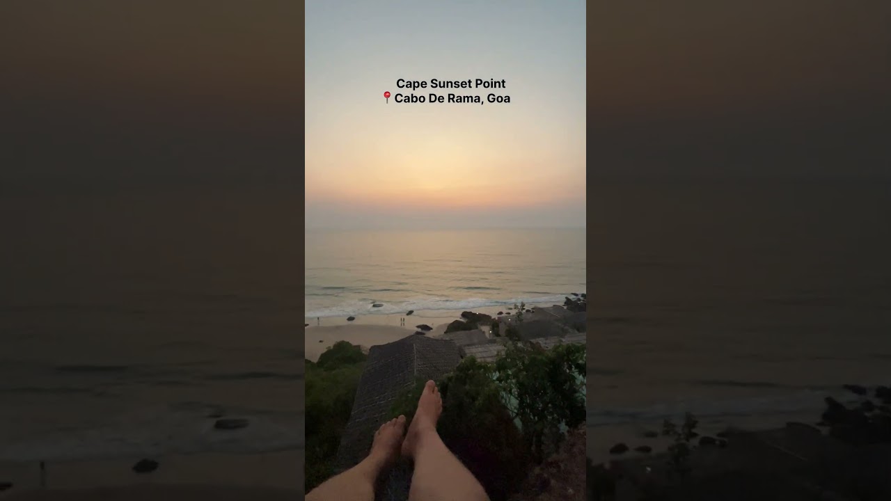 Golden hour magic at Cape Sunset Point, Cabo De Rama, Goa, India