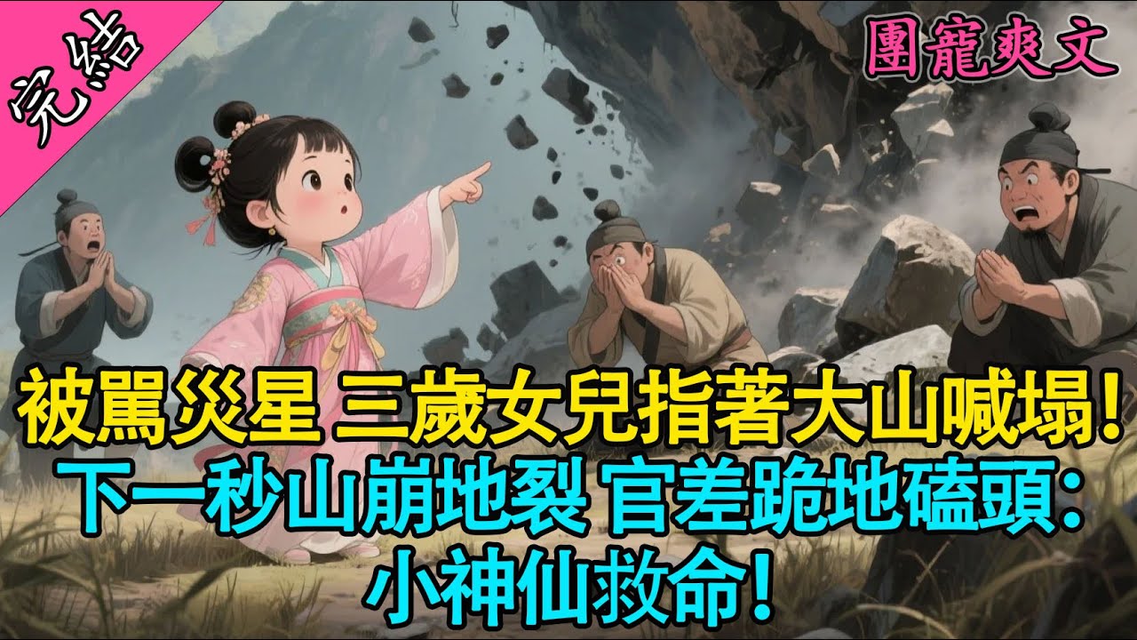 【一口氣聽完】全隊笑我是災星？三歲女兒指著大山喊「塌」！下一秒山崩地裂，官差跪地磕頭：小神仙救命！🌩️🙏#有聲書 #爽文  #萌娃 #萌寶 #原創