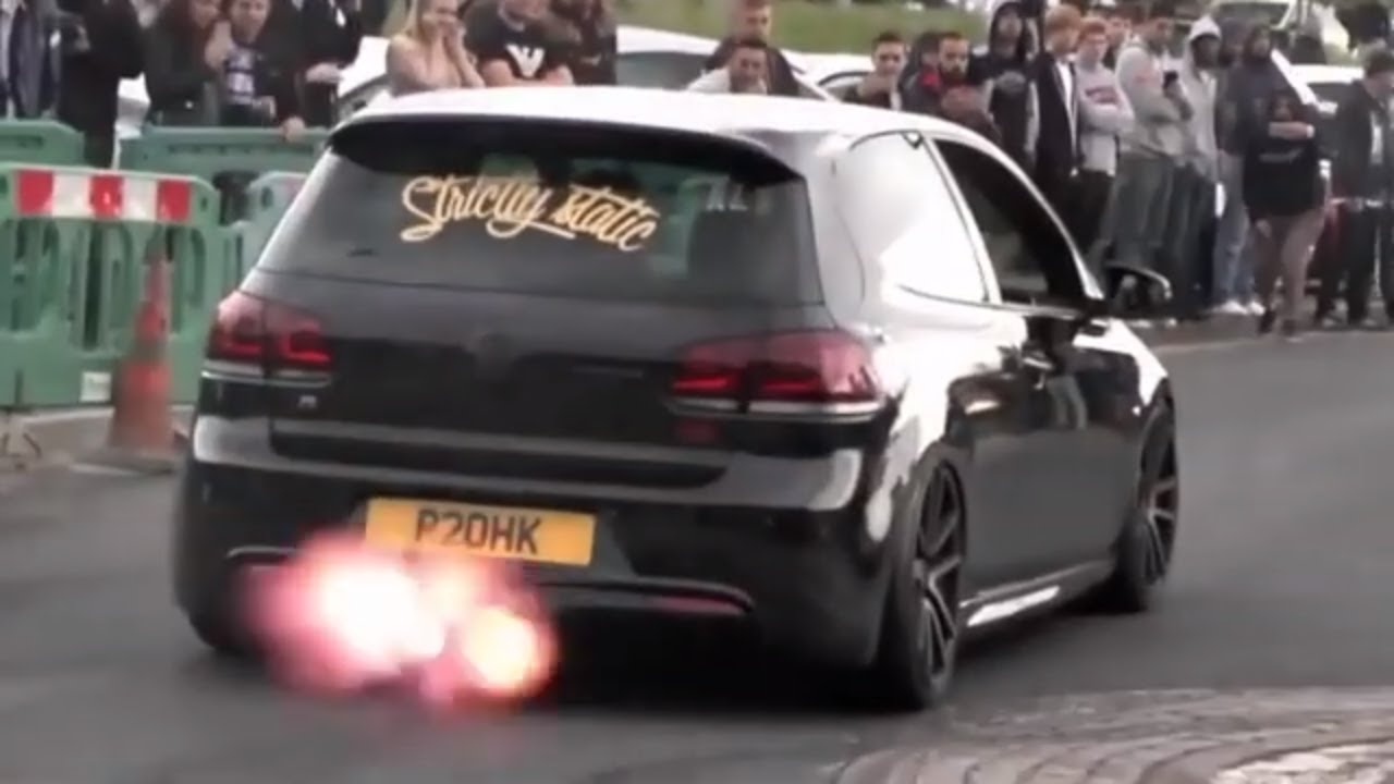VW Golf 6 mk6 GTI R R20 Top the Best Exhaust Sound Loud Anti Lag
