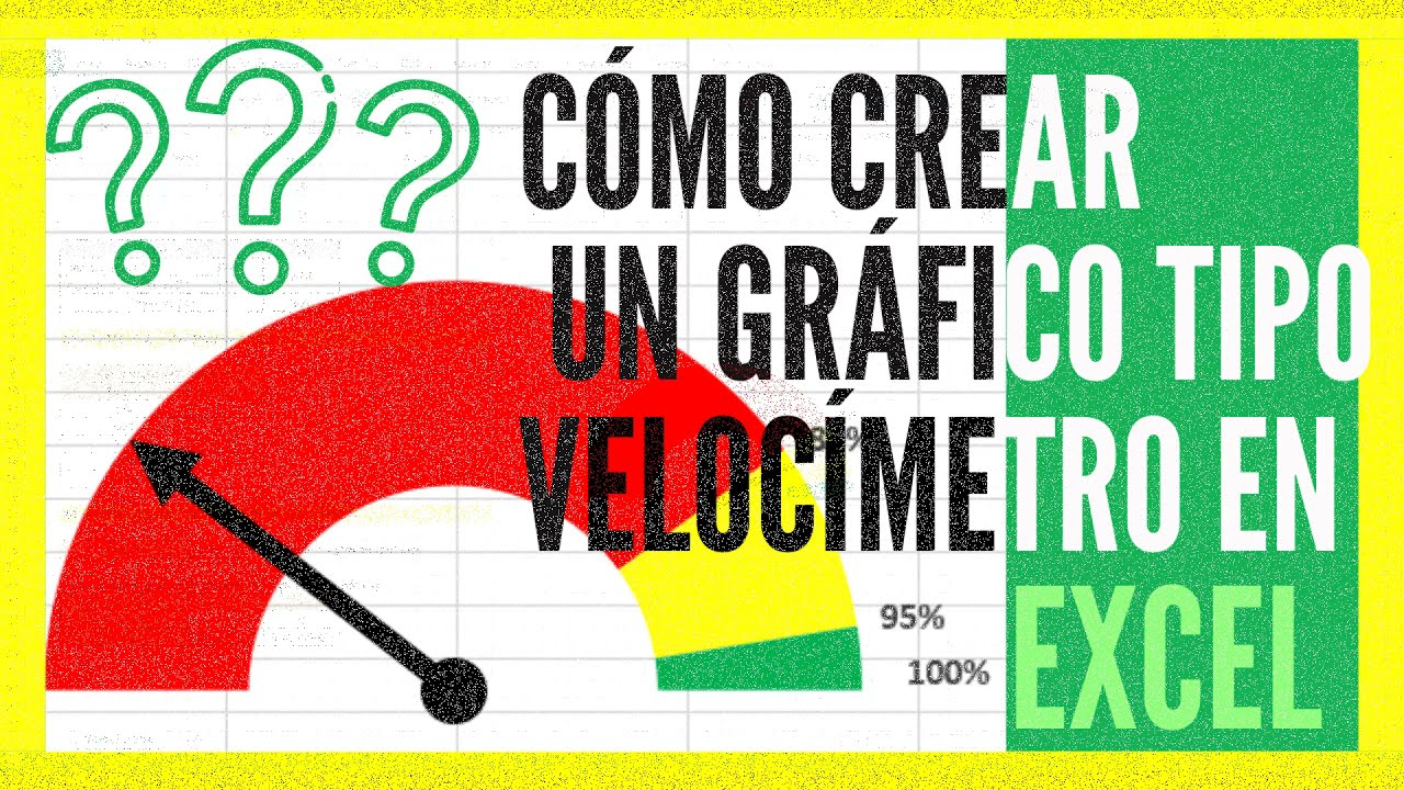Cómo crear un ✅ GRAFICO DE VELOCIMETRO ✅ en EXCEL❓❓
