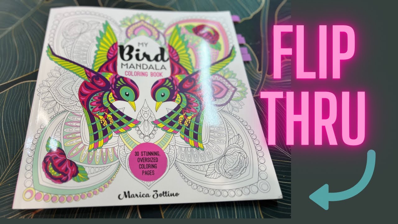 My Bird Mandala Coloring Book - Flip Through/ Adult Coloring 