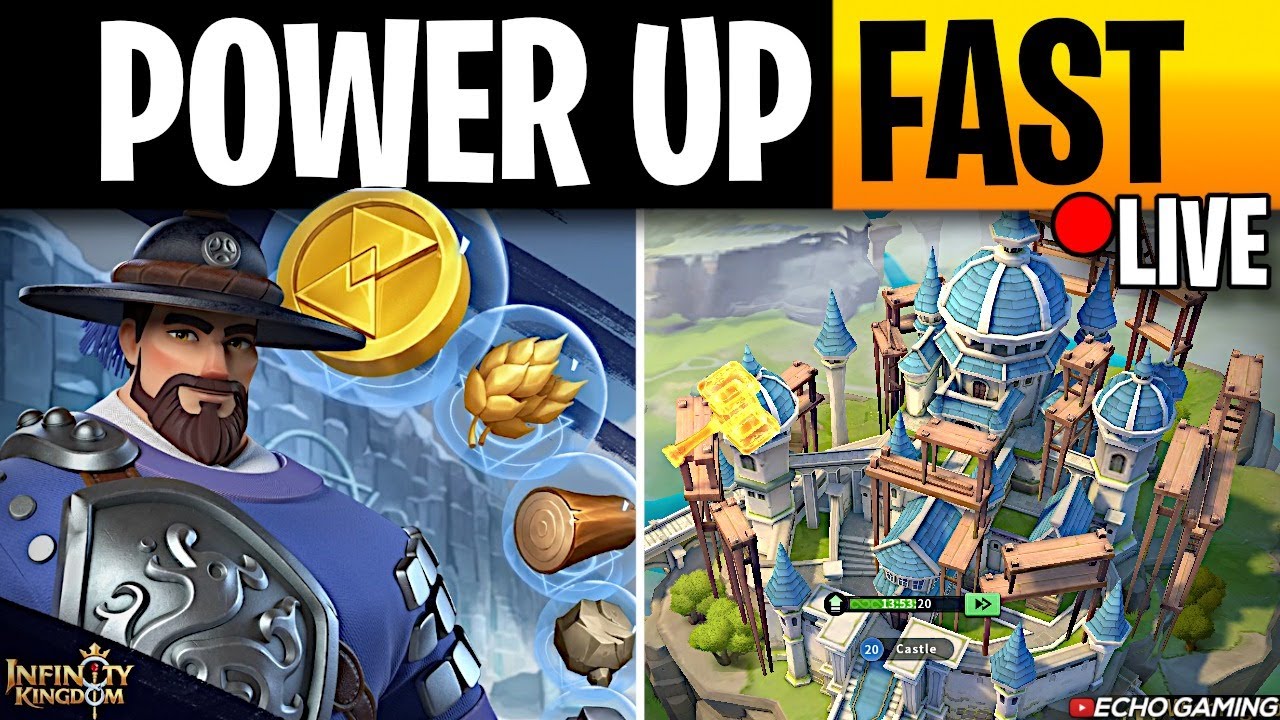 Infinity Kingdom - Gain Power Fast & Level 8 City Capture LIVE!