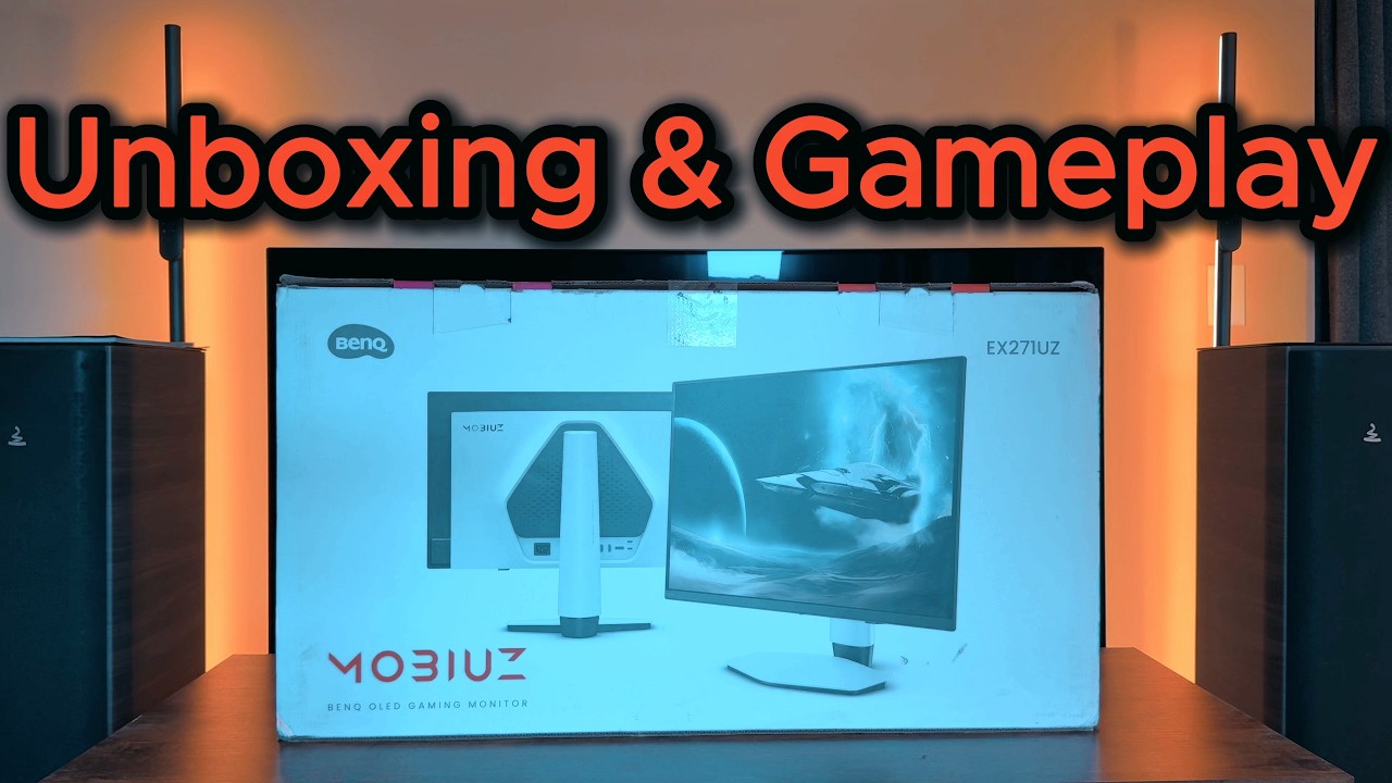 Unboxing BenQ MOBIUZ EX271UZ 4K 240hz QD-OLED Gaming Monitor + PS5 PRO Gameplay GHOST OF TSUSHIMA