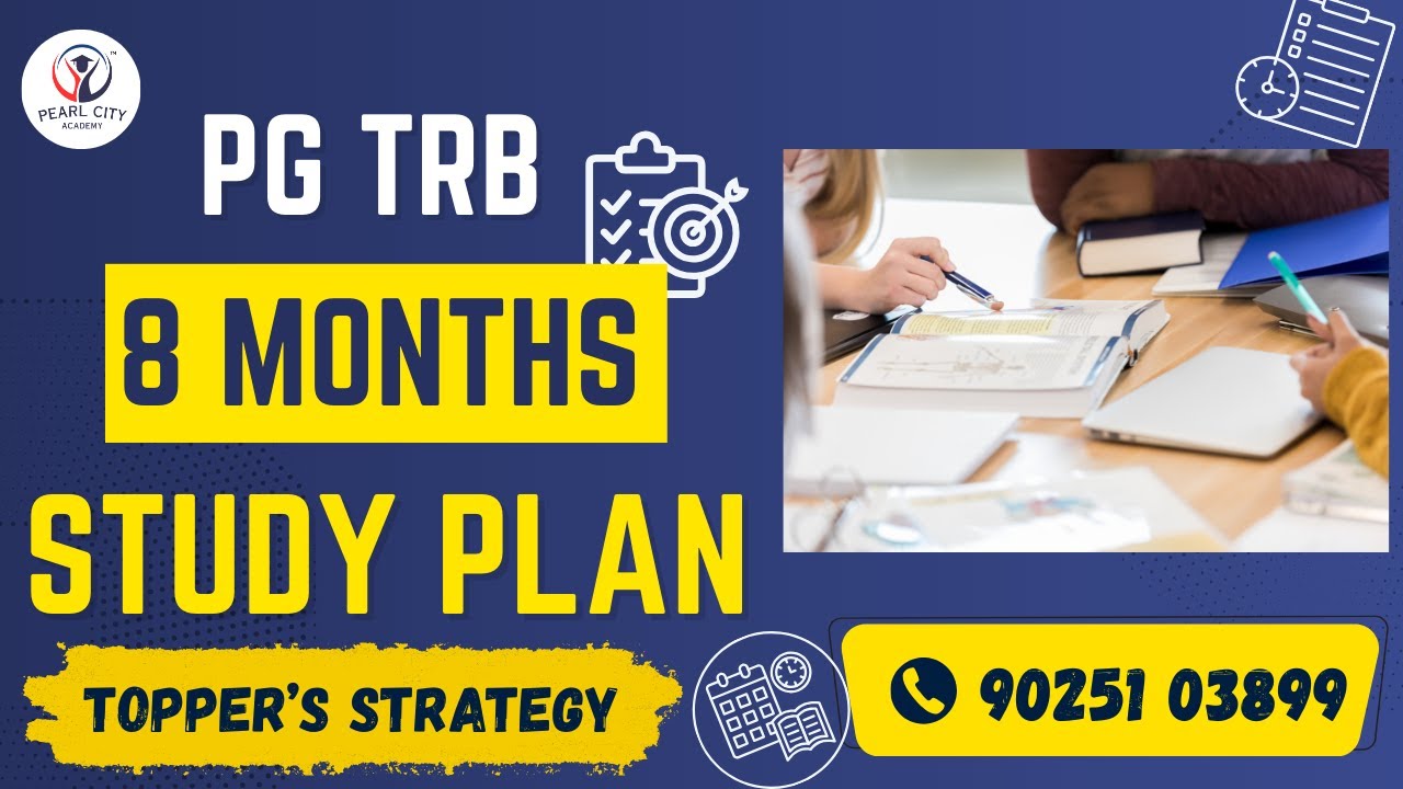 PG TRB—8-Months Study Plan—Toppers Strategy #studytips #pearlcityacademy #pgtrb #economics