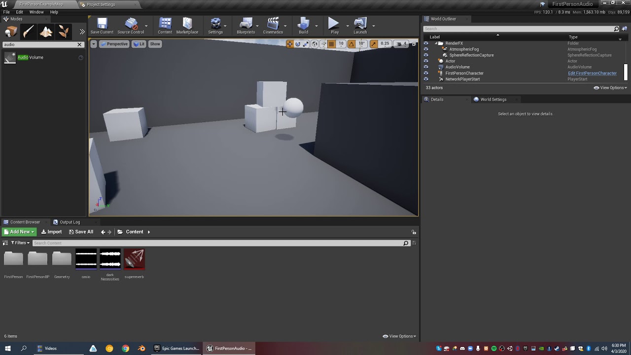 Adding Good 3D Audio with Reverb and Occlusion to Unreal 4
