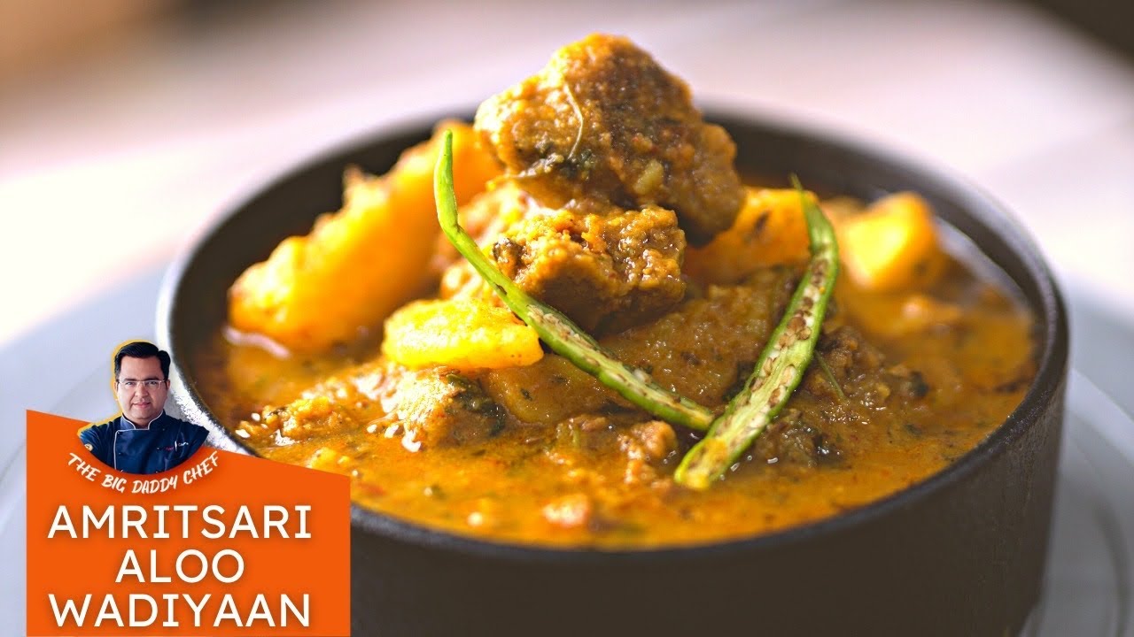 अमृतसरी आलू वडियां घर पर बनाये आसानी से | special punjabi recipe amritsari aloo wadi ki sabji