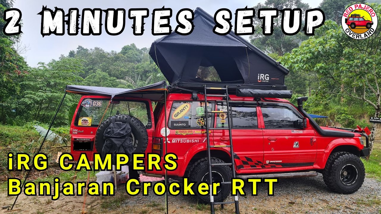 2 Minutes Setup | iRG Campers | Banjaran Crocker Roof Top Tent | S3Ep21