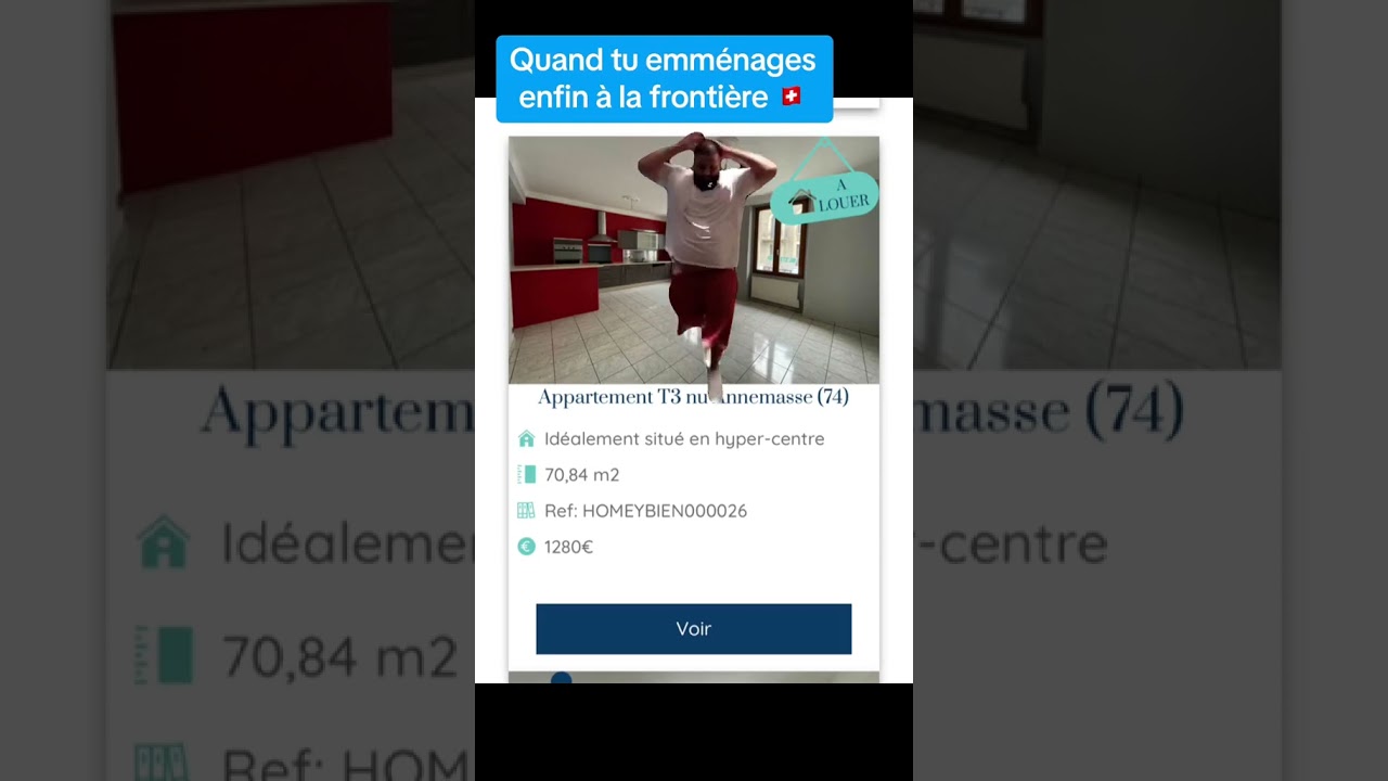 Quand tu trouves enfin ton appartement &agrave; la fronti&egrave;re suisse...