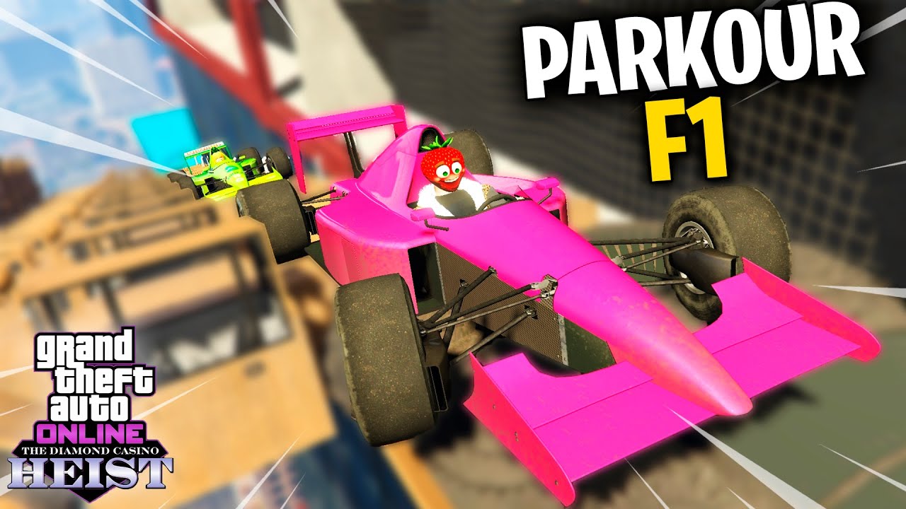 PRIMER PARKOUR de FORMULA 1 con los COCHES OCULTOS GTA V | Stratus