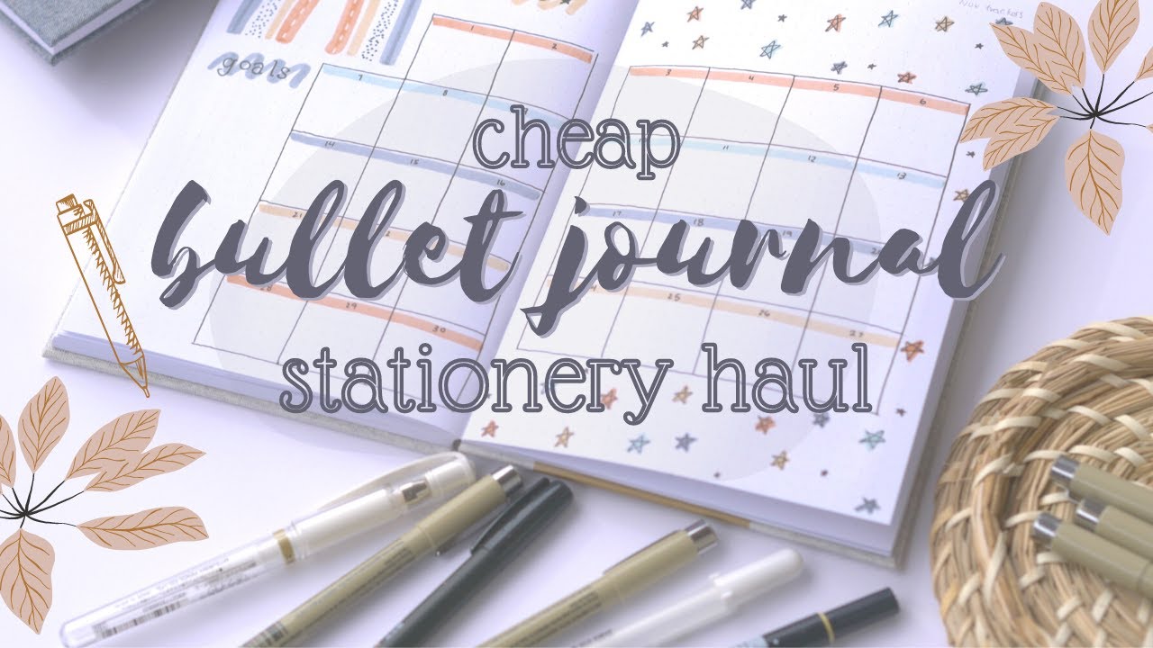 CHEAP BULLET JOURNAL SUPPLIES | Cheap Stationery For Bullet Journaling | How To Bullet Journal Cheap