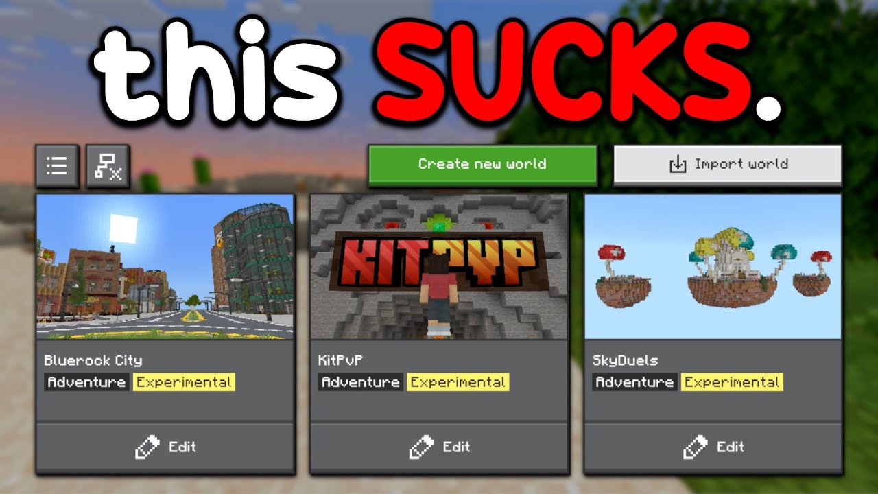Minecraft Bedrock&rsquo;s UI Problem&hellip;