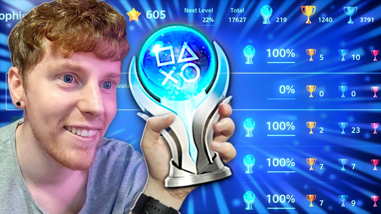 Платиновая коллекция аккаунта PSN 597-го уровня после 10 лет охоты за трофеями. Эпизод 1