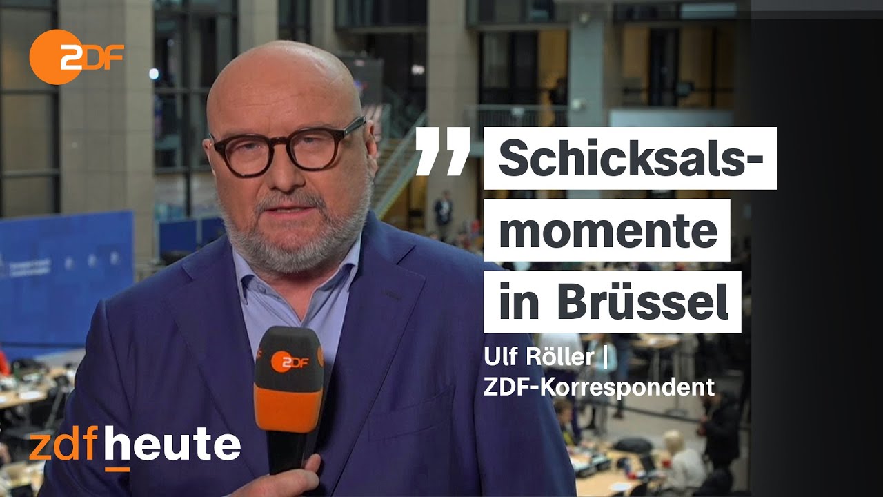 EU-Gipfel: Entscheidung &uuml;ber eingefrorene russische Verm&ouml;gen f&uuml;r die Ukraine | ZDF Mittagsmagazin