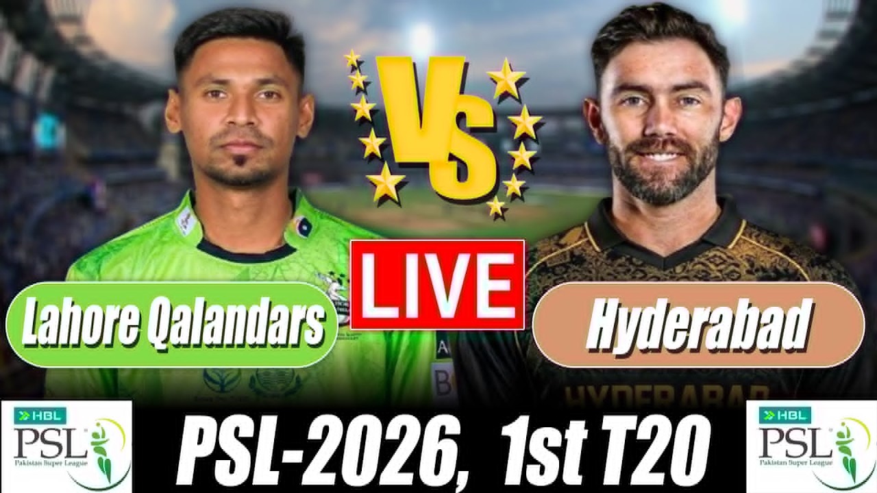 PSL 2026 | Lahore Qalandars Hyderabad Kingsmen Score 1st T20 Bangla Commentary & Analytics