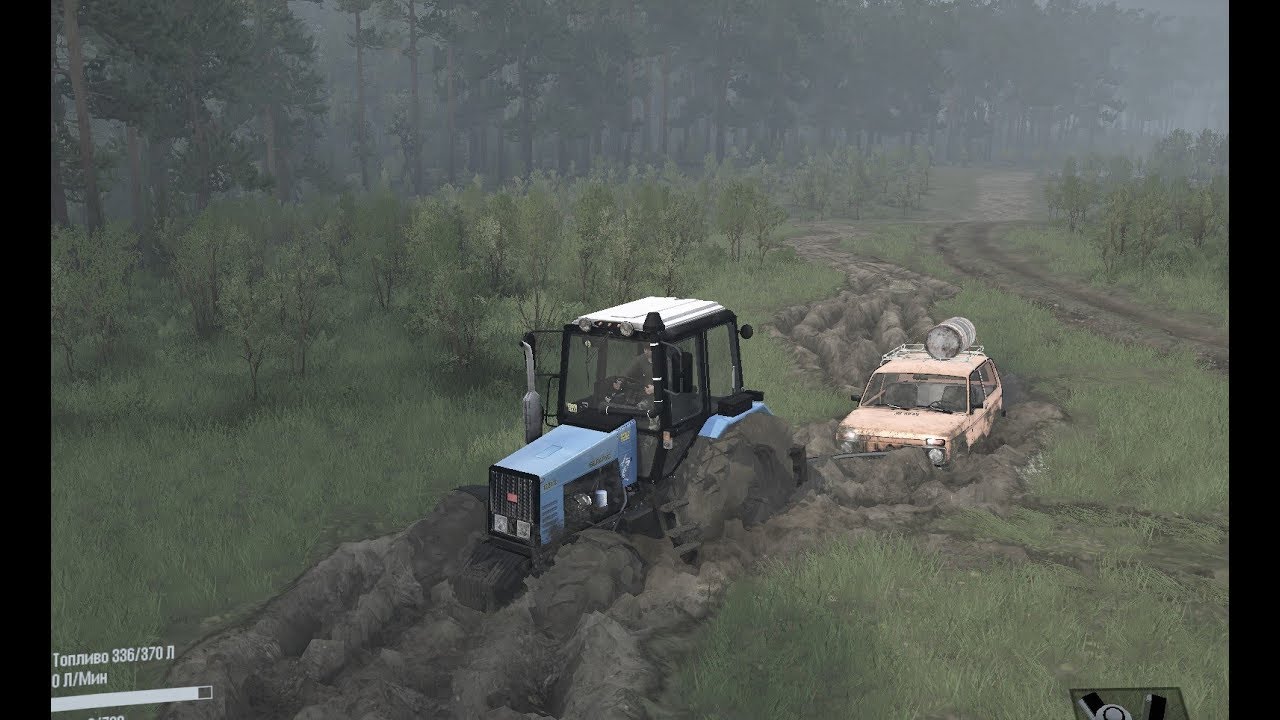 [РП] ДЕДУШКА ЗАСТРЯЛ НА НИВИ В ГРЯЗИ-SPINTIRES