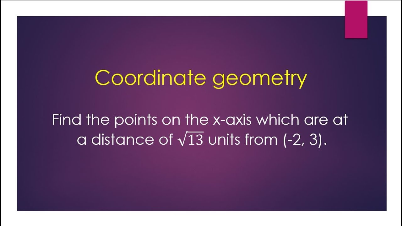 How to use the distance formula to find unknown coordinates.