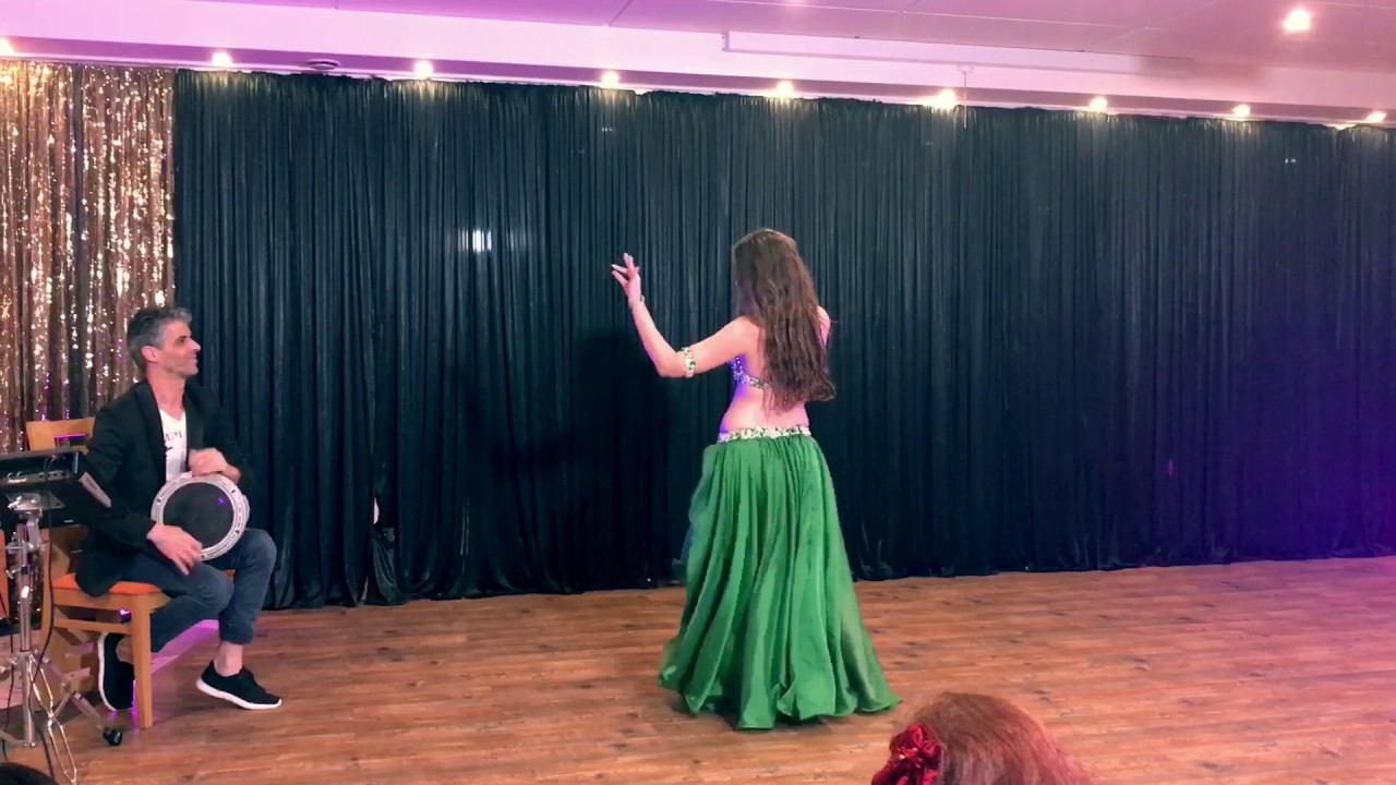 Ranin Bellydance @Jamilah's Glamour Camp - Drumsolo Improvisation with Khader Ahmad
