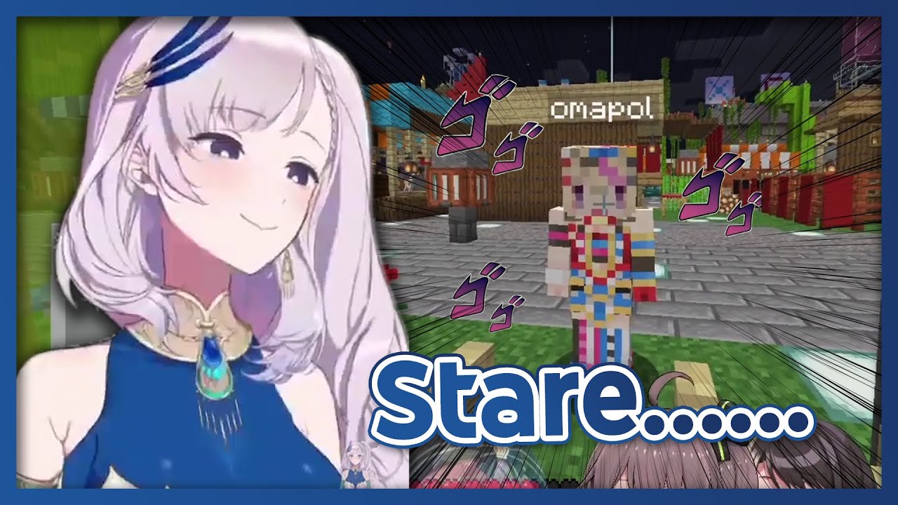 Reine staring at Polka for absolutely no reason