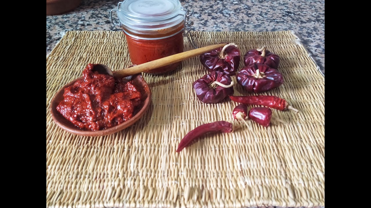 صلصة لكل الاطباق# التغذية الصحية لتقوية المناعة #صلصة الفلفل الاحمر المجفف#healthy harissa sauce #