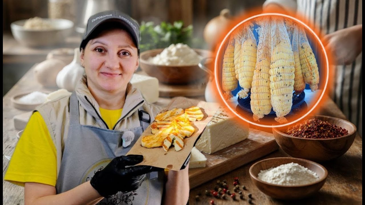 Как сделать сыр Халуми. Cheese making. Подробный мастер-класс с горячим копчением и жаркой на гриле!