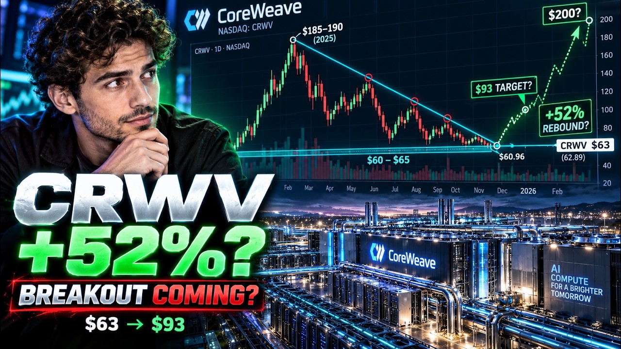 Акции CoreWeave могут ВЗЛЕТЕТЬ на 52%... Готовится ли CRWV к мощному прорыву?