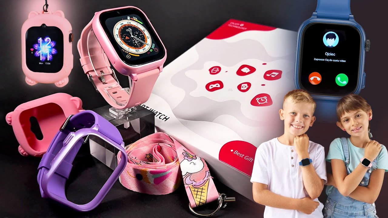 📱 JGR‑T53 – Smartwatch dziecięcy z GPS, SIM, Wi-Fi, YouTube Lite!