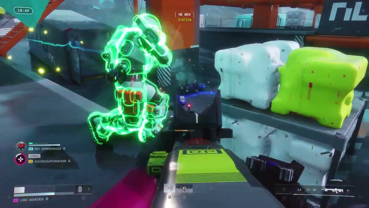 Marathon Server Slam - I crawl to extract leaving my team and then watch them get drained by a robot