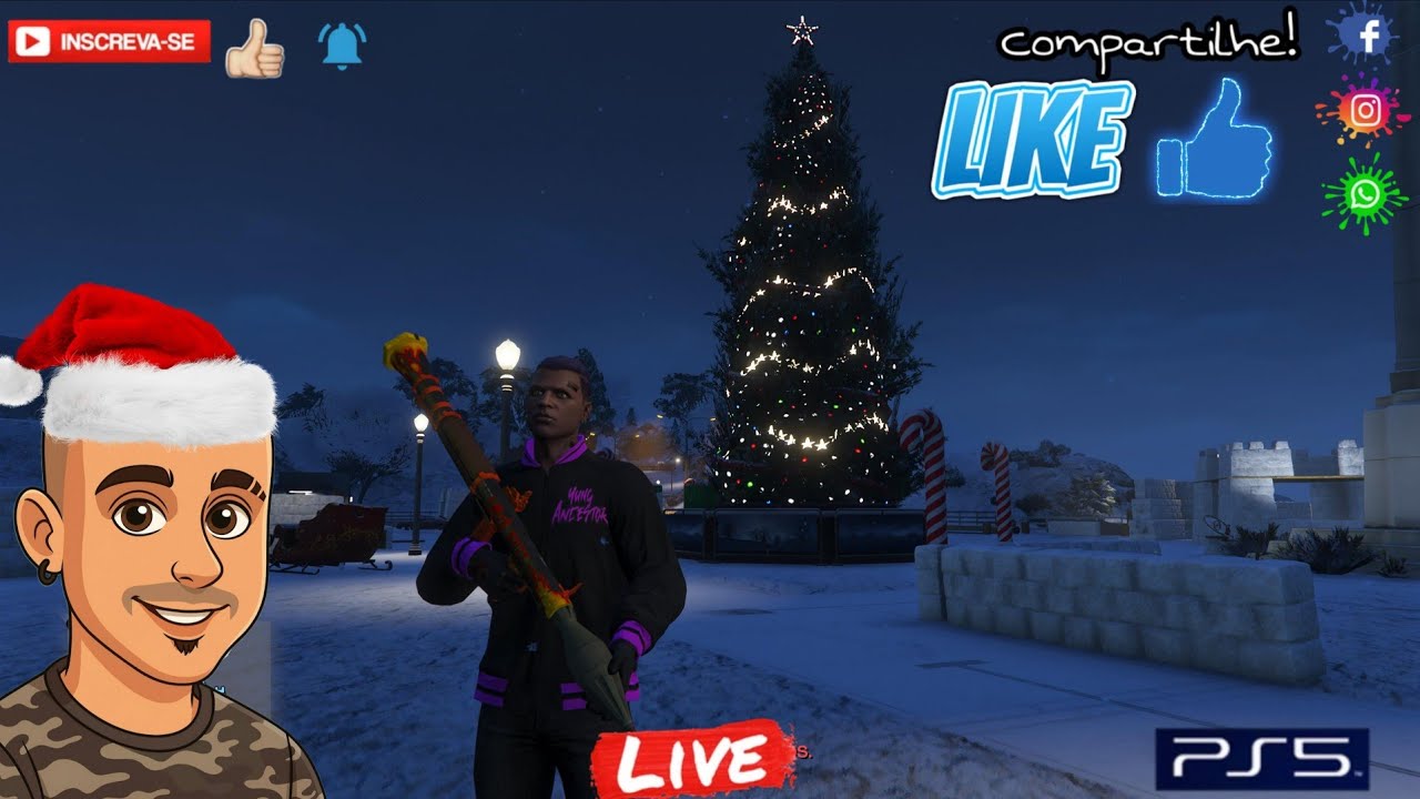 LIVE GTA V On Line PS5 só Bora Domingo