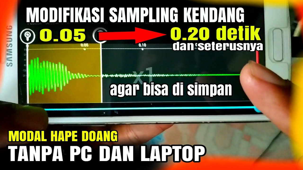 TUTORIAL EDIT SAMPLING KENDANG DAN MEMODIFIKASI / short sampling jadi long sampling wav