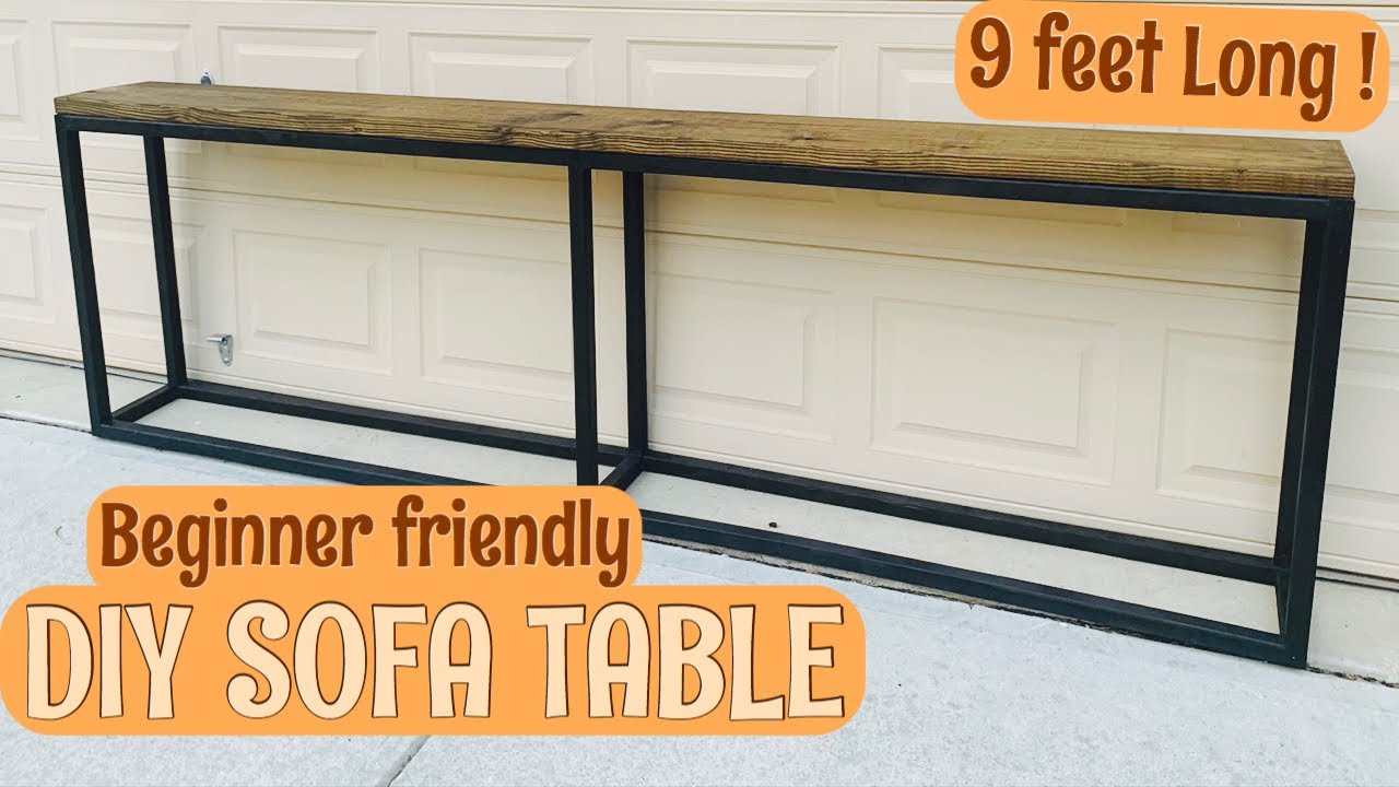 DIY SOFA TABLE - BEGINNER FRIENDLY | QUARANTINE PROJECT