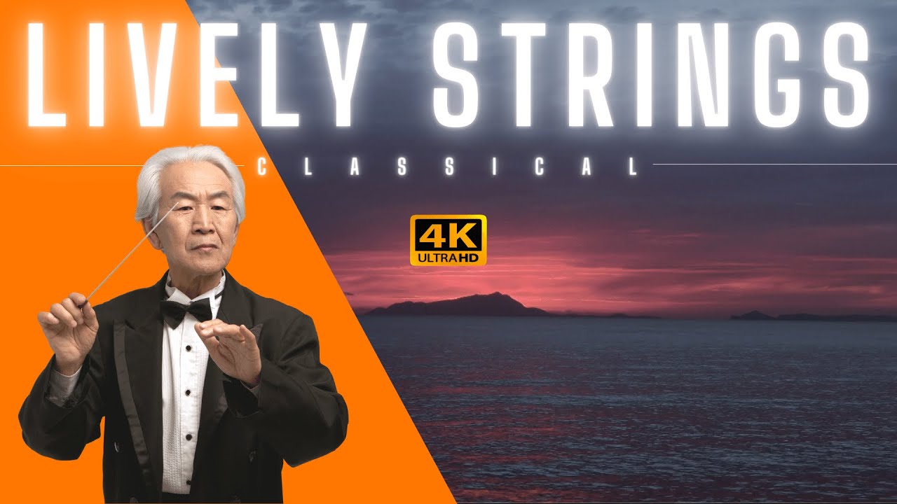 [4k] Lively Strings With Stunning Sunset - Classical Music