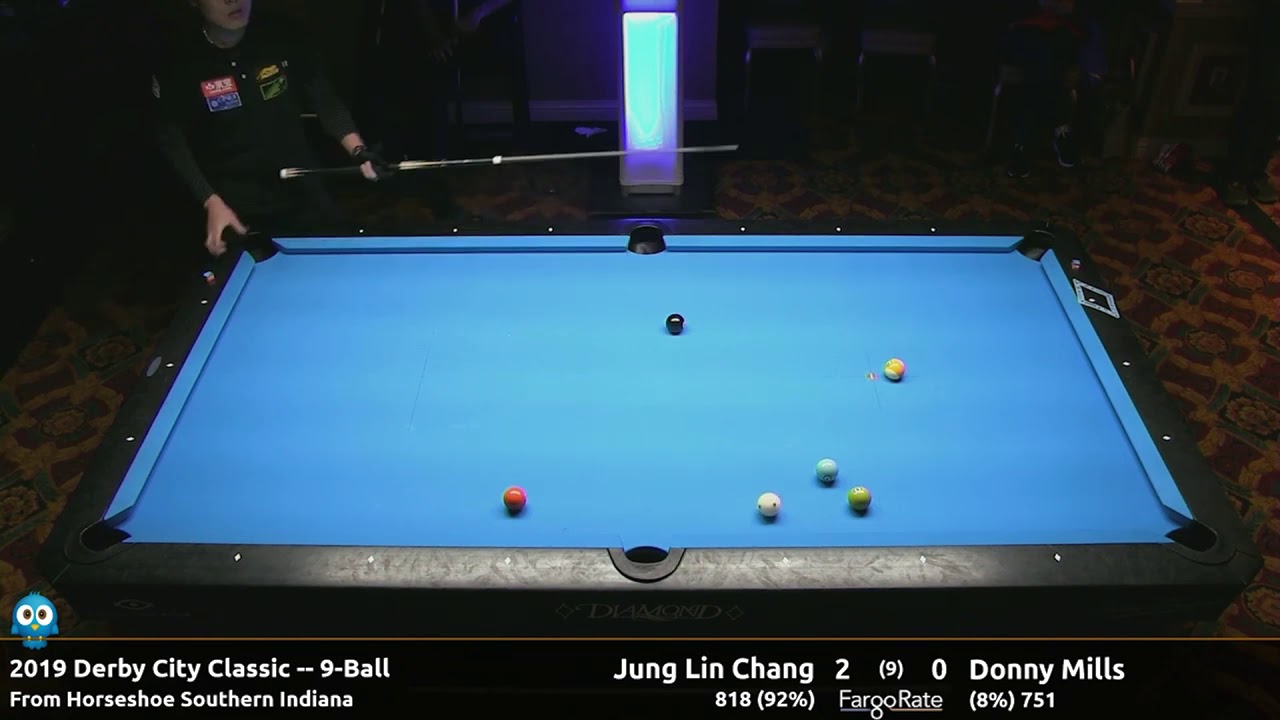 Jung Lin Chang vs Donny Mills - 9-Ball - 2019 Derby City Classic