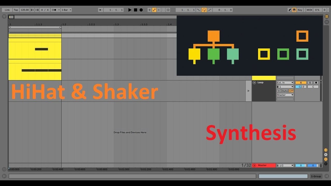 How To Make A HiHat/Shaker With Operator | Ableton Live